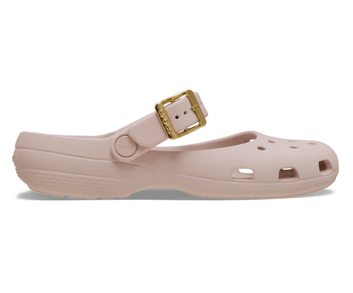 Classic Metallic Buckle Ballet - Quartz / Gold