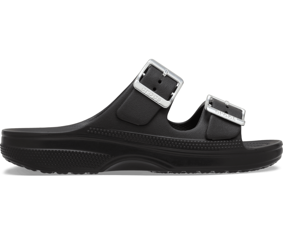 Saturday Metallic Buckle Sandal - Black / Silver