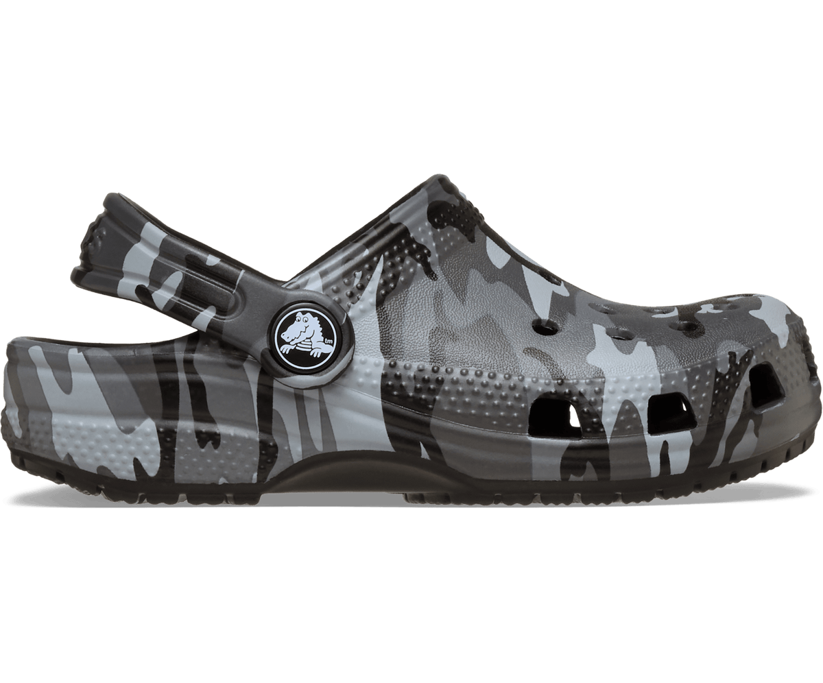 Toddler Classic Camouflage Clog - Black/Slate Grey